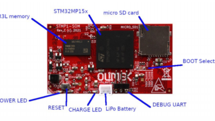 Olimex STMP15X-SOM and STMP1(A13)-EVB Eval Board Based on STM32MP1 SoC