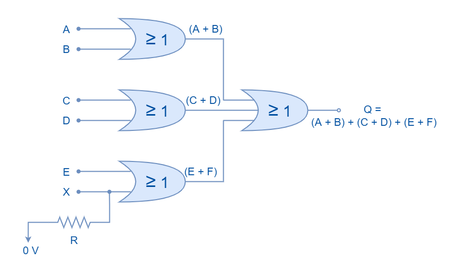 Logic OR Gate with odd number of inputs