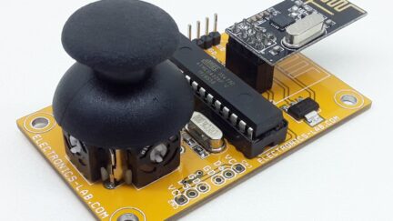 Single Joystick Remote Control Transmitter using NRF24L01 – Arduino Compatible