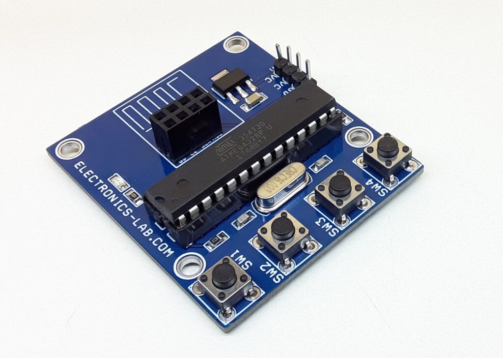 4 Channel RF Remote Transmitter using nRF24L01- Arduino Compatible