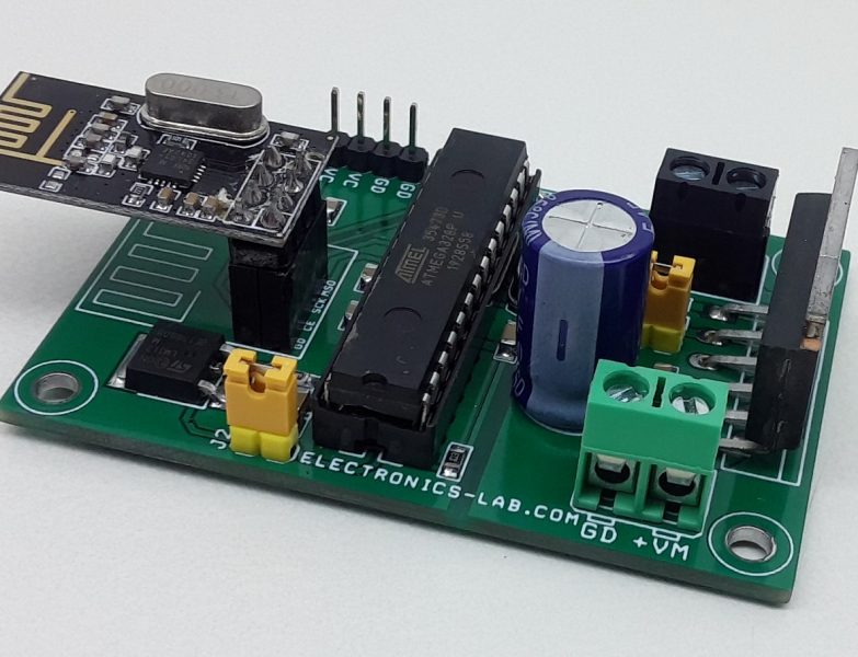 DC Motor Speed, Direction and Brake Control with NRF24L01 RF Module – Arduino Compatible