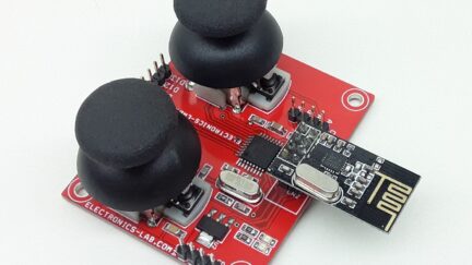 Dual Joystick RF Remote Transmitter with NRF24L01 RF module – 2 Joystick Control