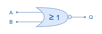 Logic NOR Gate Symbol