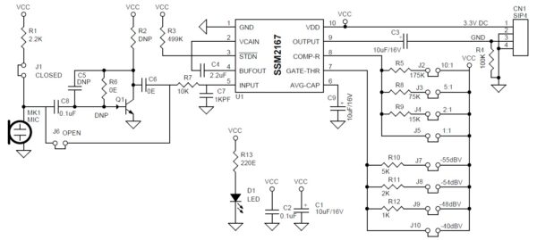 Low Voltage Microphone Preamplifier with Variable Compression and Noise ...