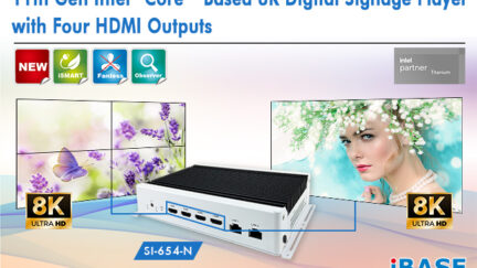11th Gen Intel® Core™ Based 8K Digital Signage Player with Four HDMI Outputs