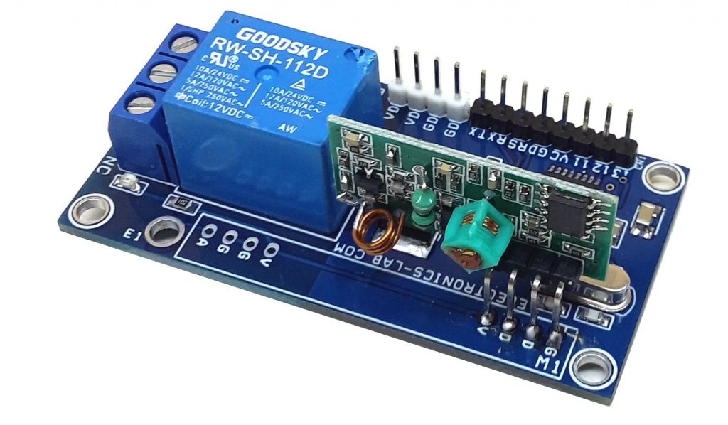 315Mhz RF Remote Receiver with On Board Relay – Arduino Compatible ...