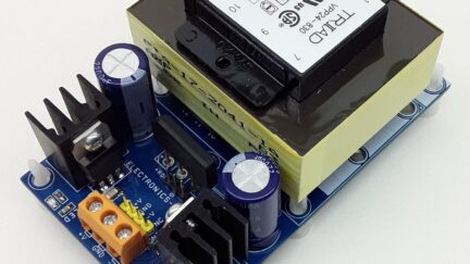 Dual +12V/-12V @ 400mA Regulated Linear Power Supply with AC input
