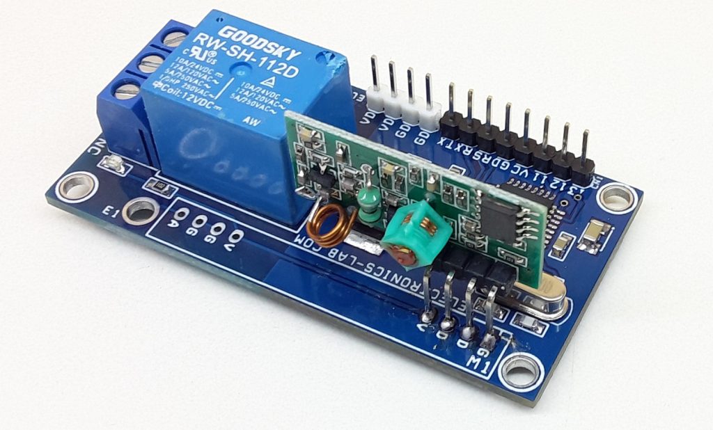 315Mhz RF Remote Receiver with On Board Relay – Arduino Compatible ...