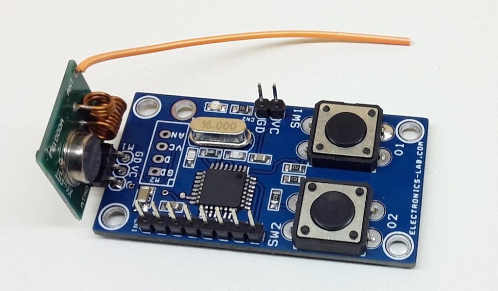 315Mhz RF Remote Transmitter - Arduino Compatible - Electronics-Lab.com