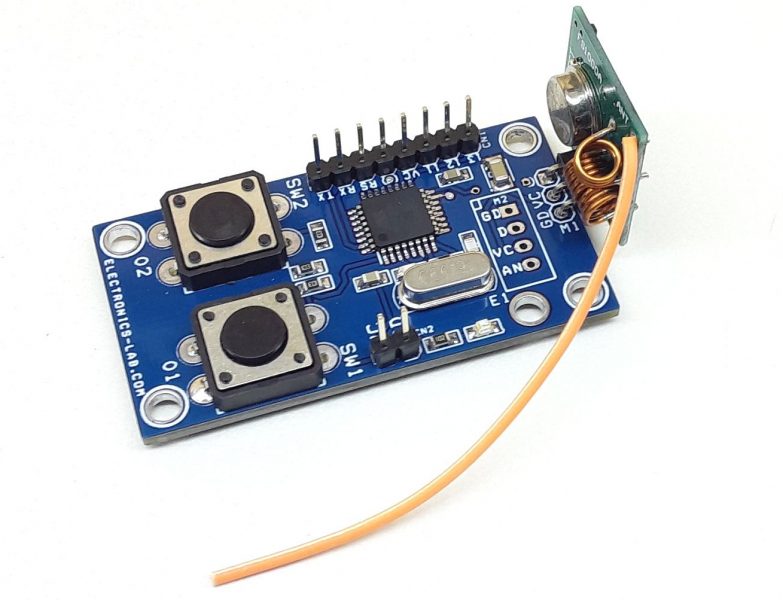 315Mhz RF Remote Transmitter – Arduino Compatible