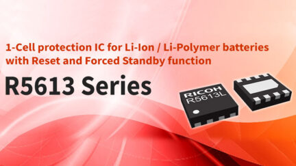 1-Cell Protection IC with Reset and Forced Standby Function for Li-Ion and Li-Polymer Batteries
