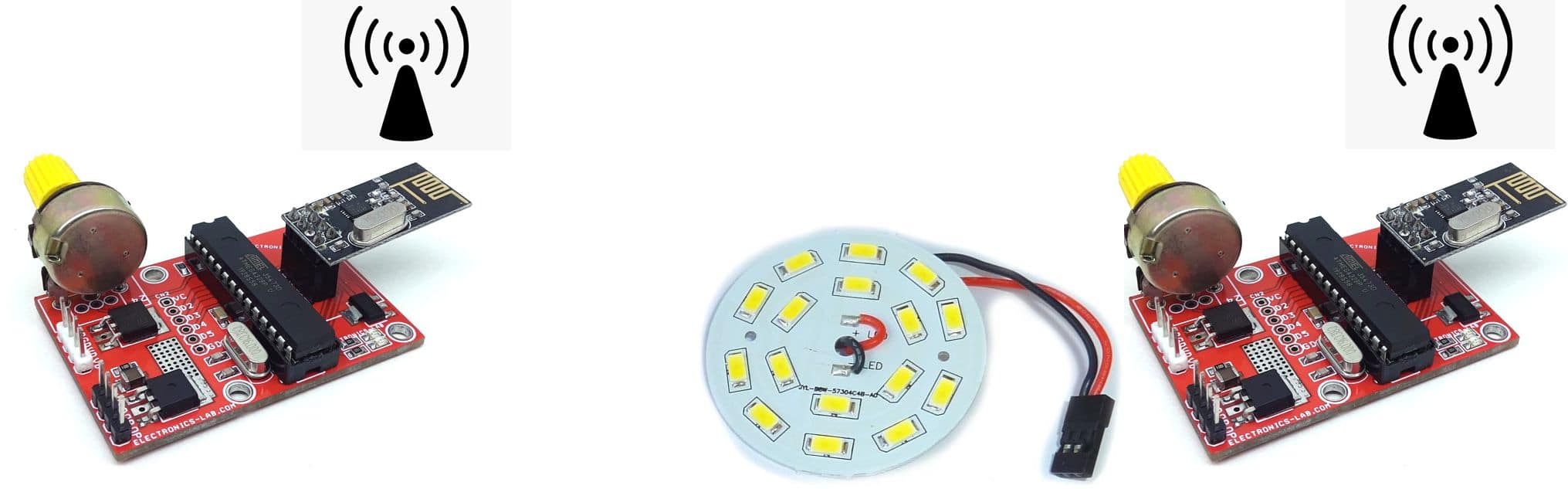 Atenuador LED tutorial NRF24L01 arduino Dimmer
