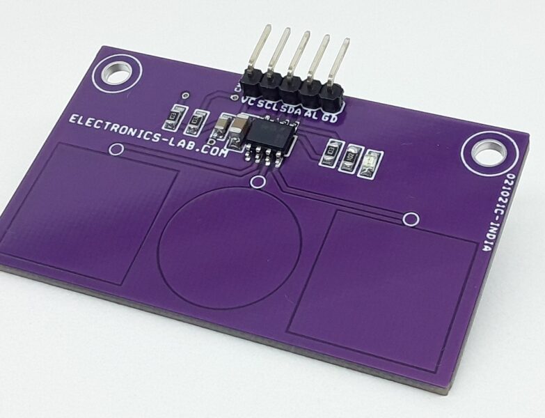 3 Channel Capacitive Touch Sensor with I2C