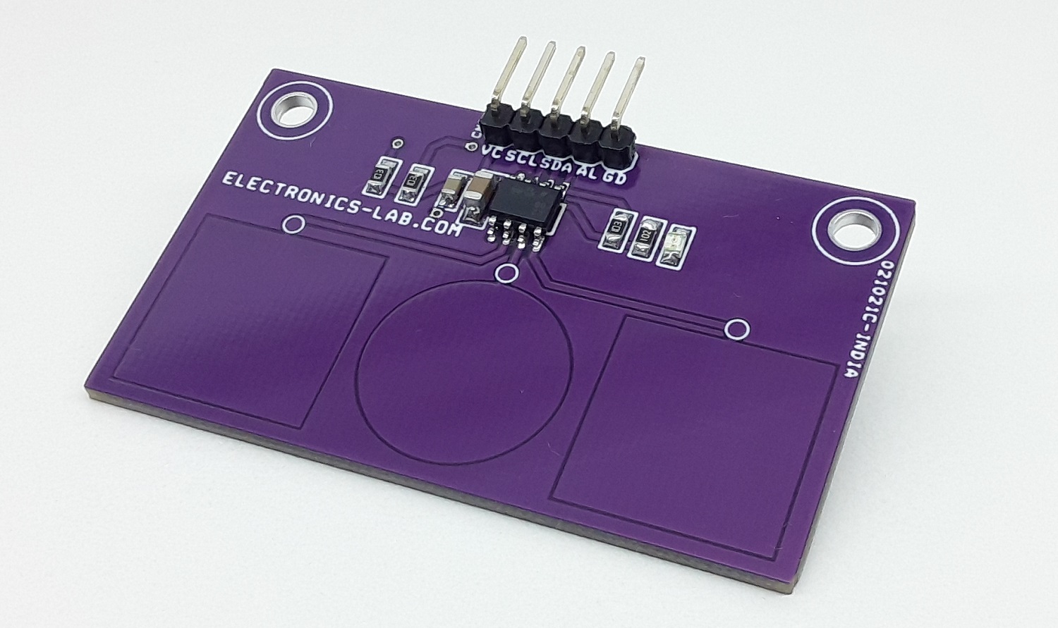 Sensor táctil capacitivo de 3 canales con I2C