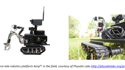 Open-Source Tele-Robotics Development Platform KenjiX1 for Active-Monitoring and Terrain-Exploration Applications on Land