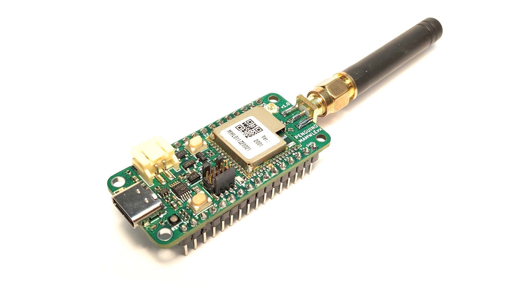 Penguino STM32WL MAMWLE-C1 LoRa development board Features Move Solutions’ MAMWLE SoM