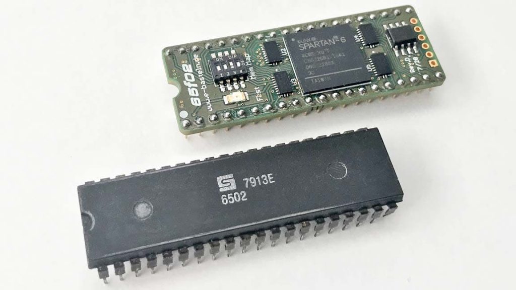 Juergen’s 100 MHz 65F02 Microprocessor is designed to work as an Accelerator for 6502 And 65C02 Computers