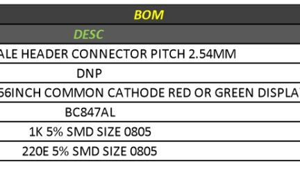 4 Digit Common Cathode 0.5″  – 7 Segment Display Module (Multiplexed)