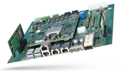 Embedded AI platform combines 16-core NXP Layerscape LX2160A processor with up to 5x Hailo-8 NPUs