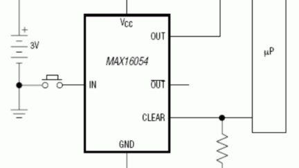 MAX16054 – On/Off Controller with Debounce and ±15kV ESD Protection