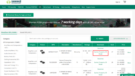 Seeed’s Open Parts Library (OPL) adds SnapEDA models for faster electronics production