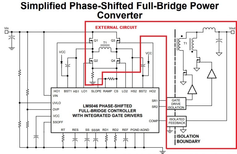 PhaseShifted FullBridge PWM Controller Module LM5046 Breakout Board