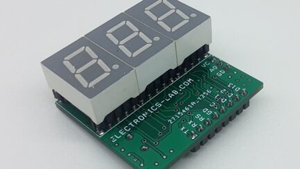 Arduino 3-Digit 0.5″ Common Cathode 7 Segment Display Module