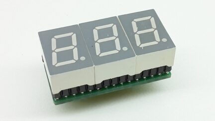 3 Digit Common Cathode 0.5″ – 7 Segment Display Module (Multiplexed)