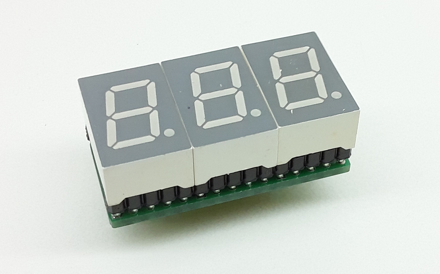 3 Digit Common Cathode 0.5″ – 7 Segment Display Module (Multiplexed)