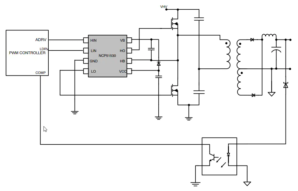 onsemi NCP51100A Low-Side Gate Driver