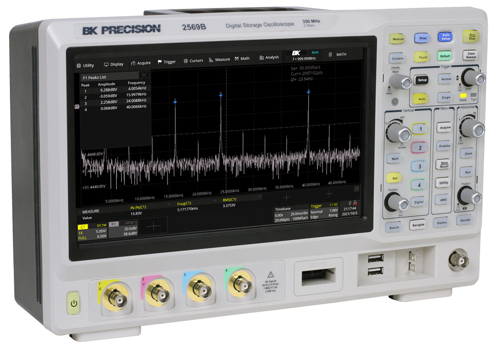 B&K Precision adds to its 2560B series of oscilloscopes B&K Precision adds to its 2560B series of oscilloscopes