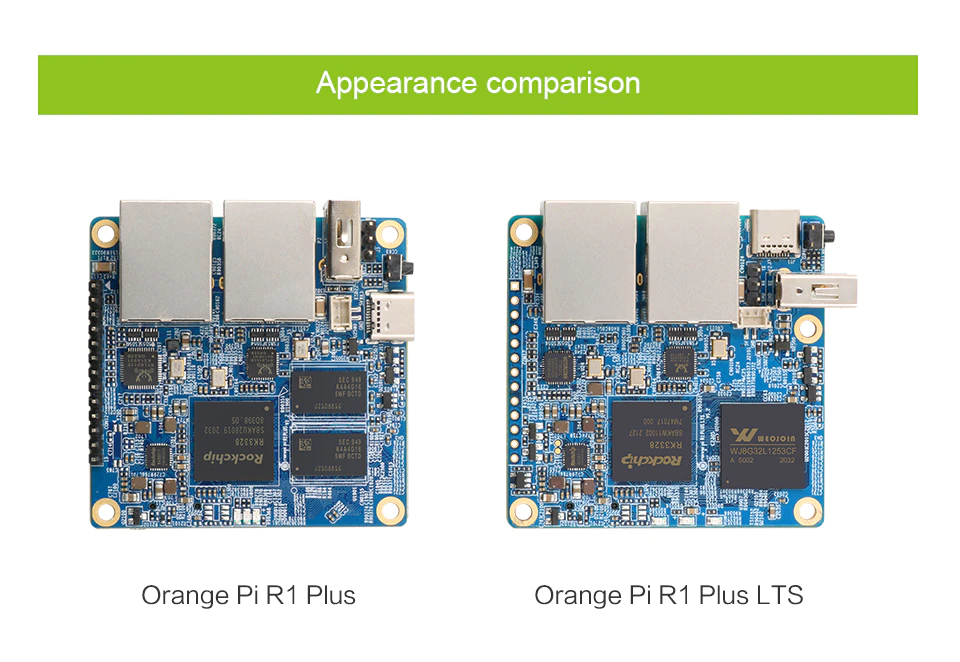 Orange Pi R1 Plus LTS — A Low-cost Version of the Orange Pi R1 Plus SBC with YT8531C Ethernet transceiver