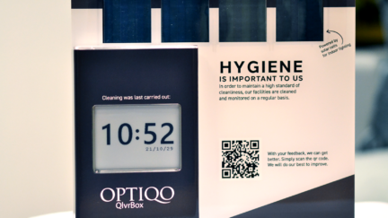 Worldwide launch of Optiqo’s QlvrBox extended with Epishine’s organic solar cells optimised to harvest indoor lighting.