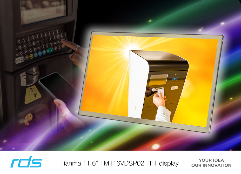 TFT display module features contrast ratio of 900:1