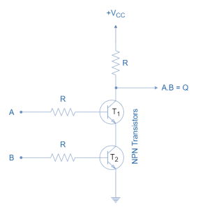 Resistor-Transistor Logic NAND Gate