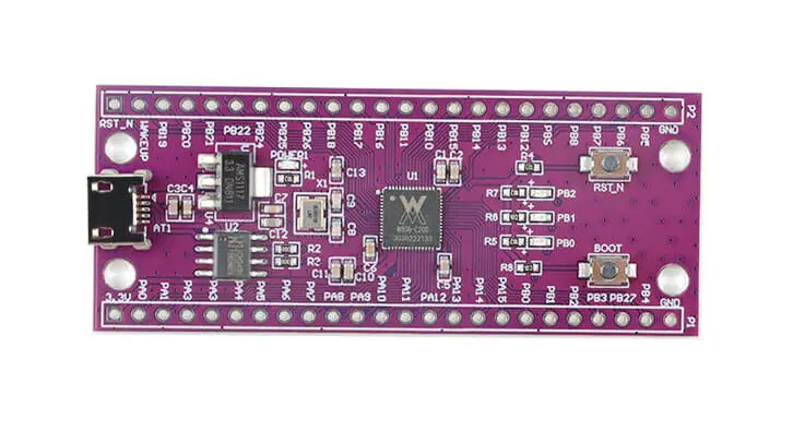 $2 Development Board Based On WinnerMicro W806 32-bit, 240MHz MCU