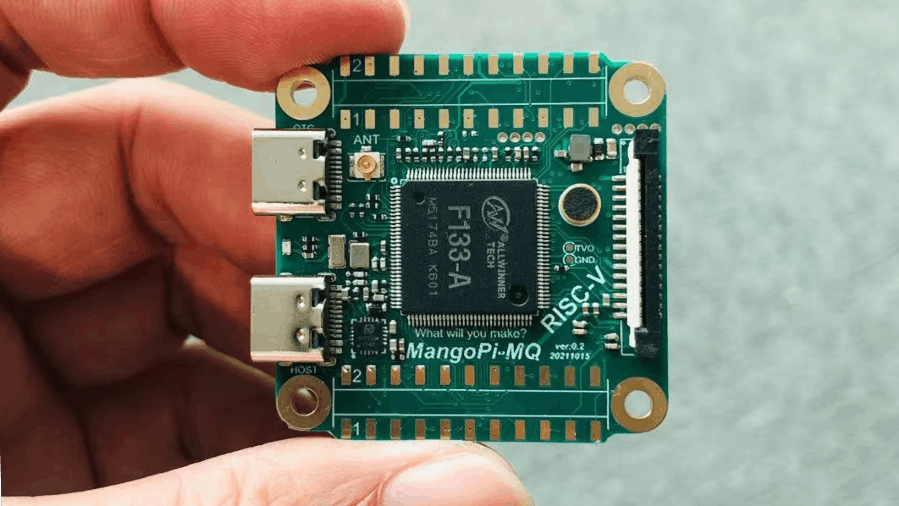 MangoPi-MQ1, a RISC-V Linux Capable Dev Board For Allwinner D1s Is Coming Soon For Under $10