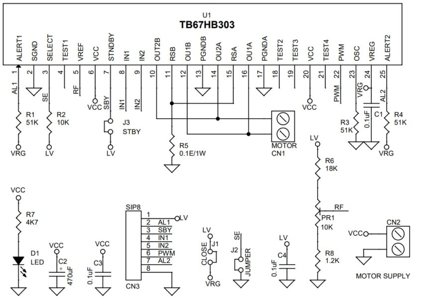 8A Brushed DC Motor Driver with Adjustable Constant Current, Direction ...