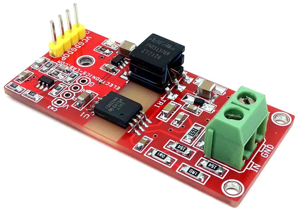 250V AC Isolated Voltage-Sensing Circuit with Single output (250V AC Input 5V Output)