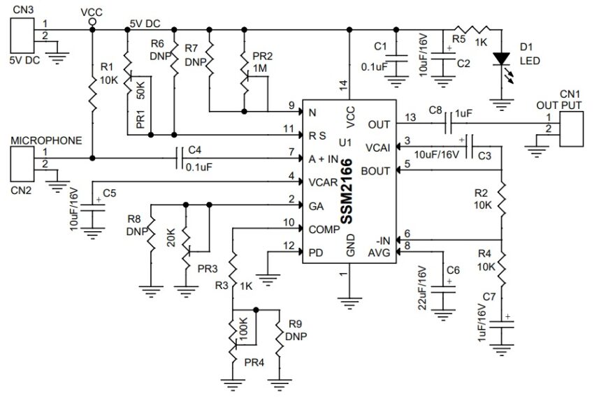 HiEnd Microphone Preamplifier with Variable Compression, Noise Gating