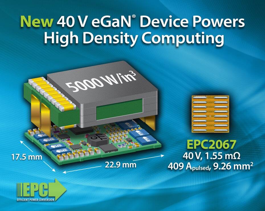 EPC2067 40 V, 409 A(pulsed) eGaN FET