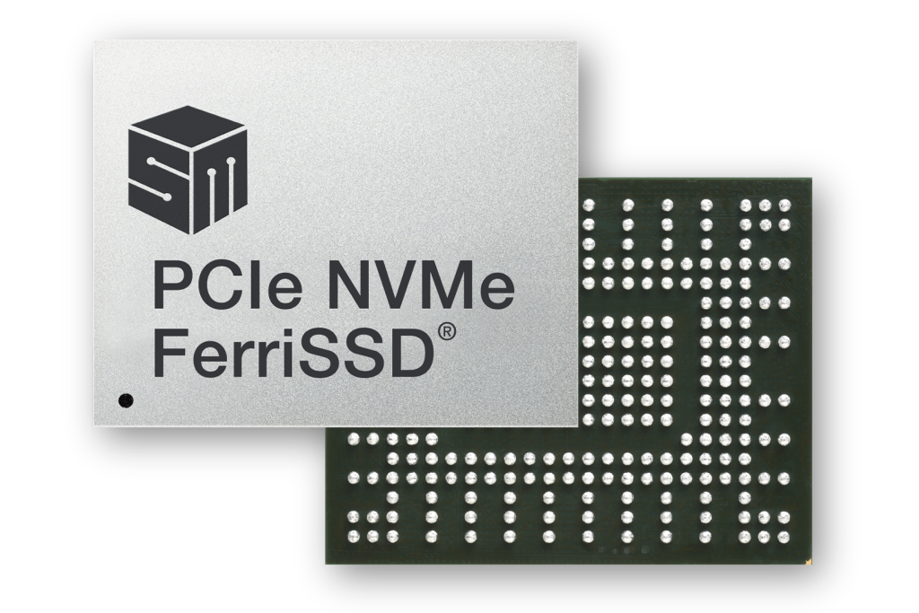 PCIe NVMe FerriSSD – Silicon Motion’s single-chip solid-state drive (SSD) offers high performance