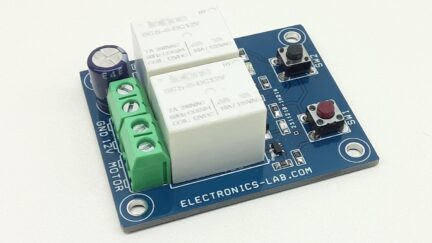 Low-Cost DC Motor Direction Controller with Fast Brake using 2 Relays