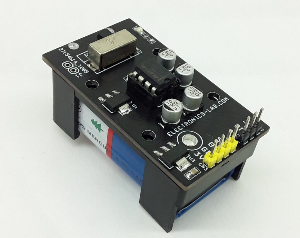 Multiple Output Power Source – Dual 10V (+/-10V), 5V DC, 3.3V DC from 9V Battery 