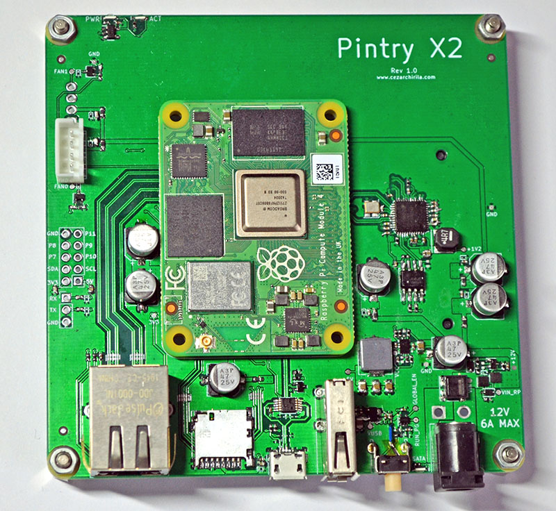 Pintry-X2 – a Raspberry Pi CM4 Based NAS Device With Support for Up to 2 Drives