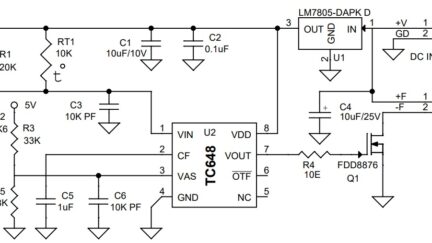 PWM Temperature Controlled FAN using TC648 and NTC sensor