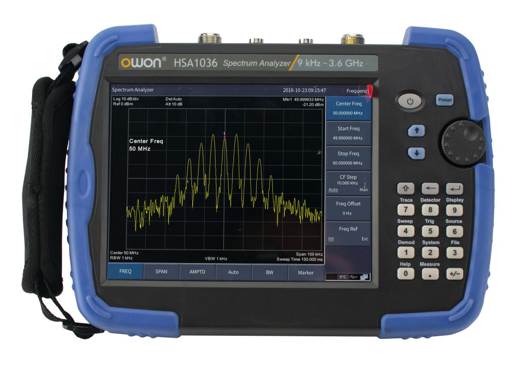 Owon HSA1000 Series 3.6GHz Handheld Spectrum Analyzer Owon HSA1000 Series 3.6GHz Handheld Spectrum Analyzer
