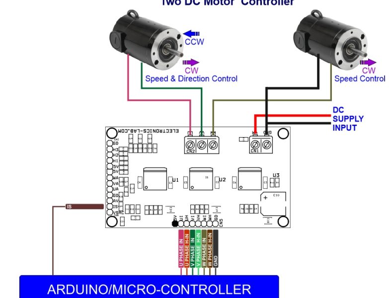 two brushed dc motor - Electronics-Lab.com