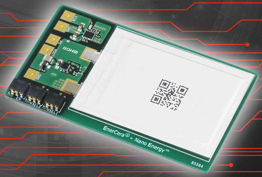 ROHM’s New Ultra-High Efficiency Battery Management Solution Evaluation Board for Thin, Compact IoT Devices