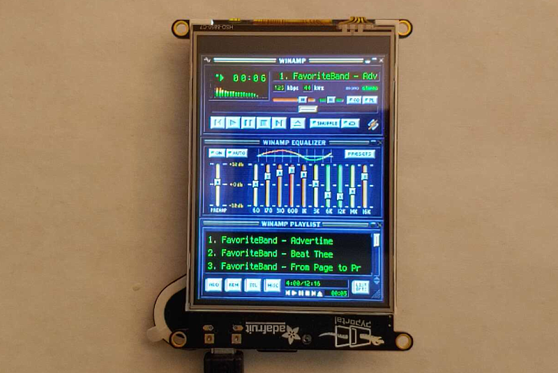 PyPortal Winamp MP3 Player